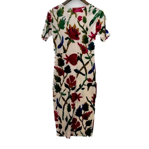 Zara Floral Velvet Dress - Picture 3 of 9